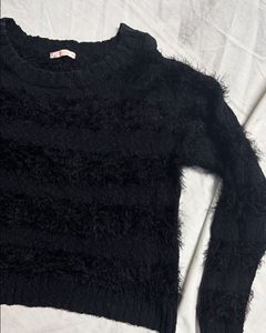 Fluffy Black Sweater