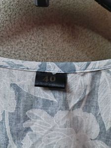 Grey Printed Kurta Set