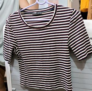 Striped Crop Top