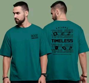 Men Typographic Print Oversized Fit T-Shirt