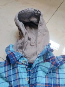 Blue Plaid Flannel Shirt