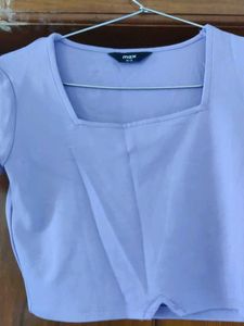 Cute Lavender Crop Top