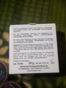 60% Off  Kryolan Base And Fixing Powder