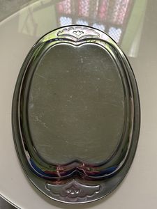 Stainless steel serving tray