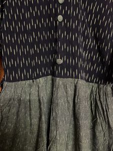 Boho Print Cotton Feeding Dress