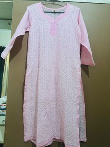 Pink Colour Chikankari Suit