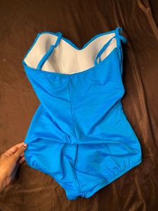 Blue padded One Piece Swimsuit
