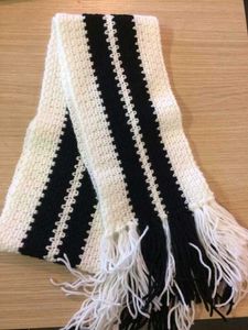 Striped Knit Scarf