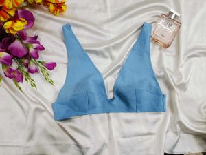 🇳🇿💫🎀Blue Plunge Bralette Top