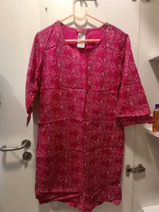 Pink Paisley Print Dress