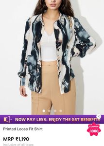 Abstract Print Shirt-new and never wore