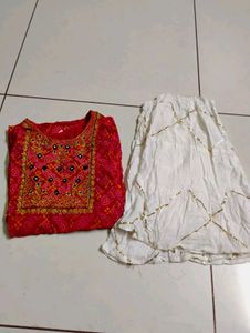Two Combo Kurta Pant Set For Women