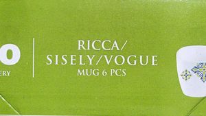 Floral cup set  (Set of 6)