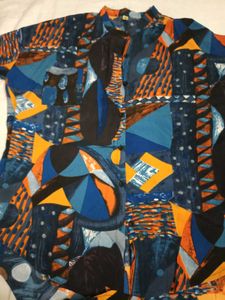 Colorful Abstract Print Shirt