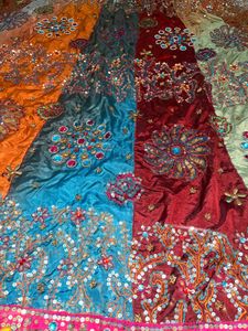 Kathiyawadi Work Lehenga