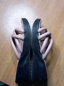 JLO Knot Detail Slide Sandals - Size 8