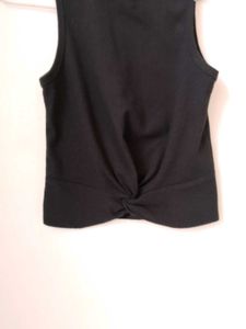 Branded Black Tank Top.