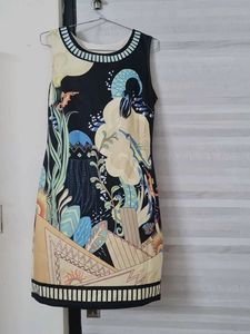 Patterned Sleeveless Dress