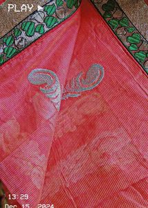 Peach Colour Saree For Women