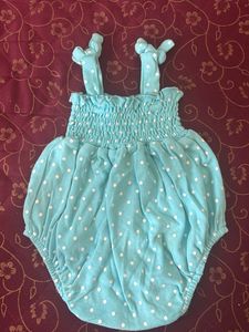 Cute Blue Polka Dot Romper