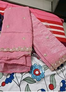 Pink saree