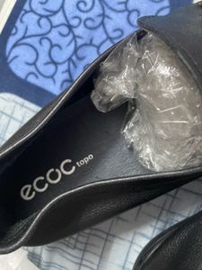 ECCO Black Leather Loafers