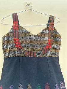 Black Printed Top
