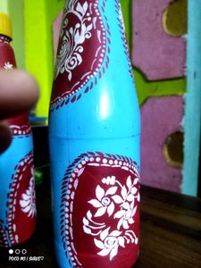 Hand-Painted Decorative Bottles
