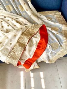Exquisite Embroidered Sari With Blouse