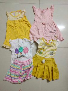 Combo Of 4 Baby Girl Dress