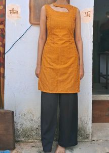 Chic Mustard Yellow Kurta