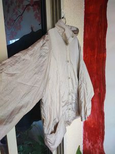 Vintage Beige Windbreaker Jacket