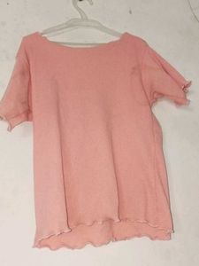 Pink Colour Crop Top For Girls . Its Very Cute 💓