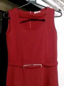 Red Sleeveless Dress
