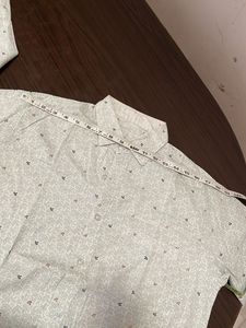 Stitched Men Full Sleeves Printed Collar Shirt