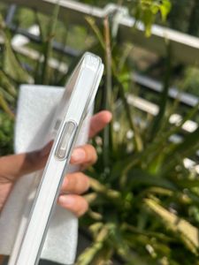 white transparent iphone 14 plus cover