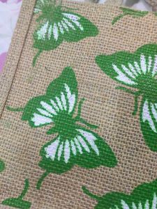 Butterflies Jute Bag