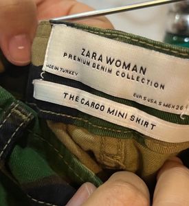 Authentic Zara Premium Demin mini skirt