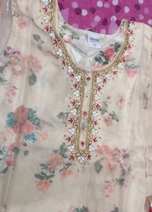 😍Beautiful Sequence Work Kurti Pant Dupatta Set🥰