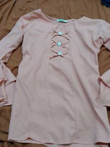 Pink Long Sleeve Blouse
