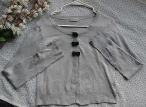 White Grey Sweater
