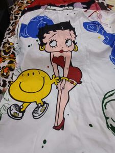 Betty Boop Cartoon Shirt XXL (44"-46")