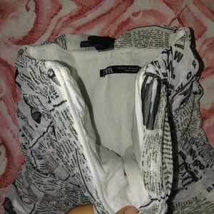 Zara Newspaper Corset Top