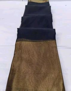 Black/Gold Colour Net Saree
