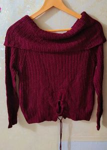Maroon Color Pullover