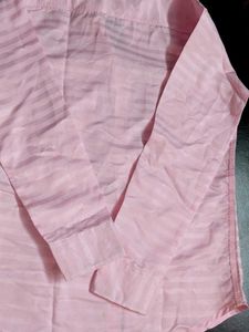 Pink Striped Button-Down Shirt