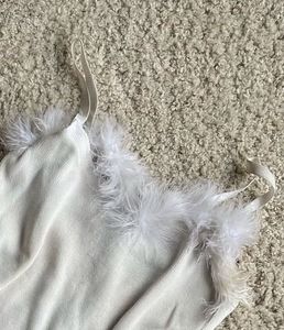 Feather Trim Cami