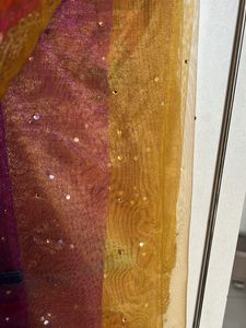 Beautiful Saree In Net N Silk Apt For Festive Wear