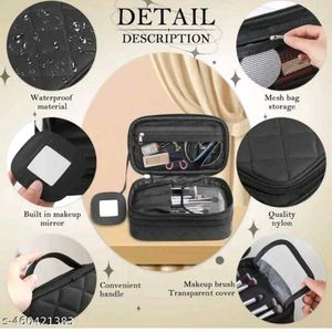 Makeup Bag Double Side open