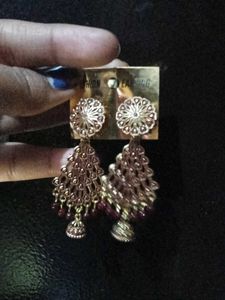 Stylish Silver Tone Dangle Earrings